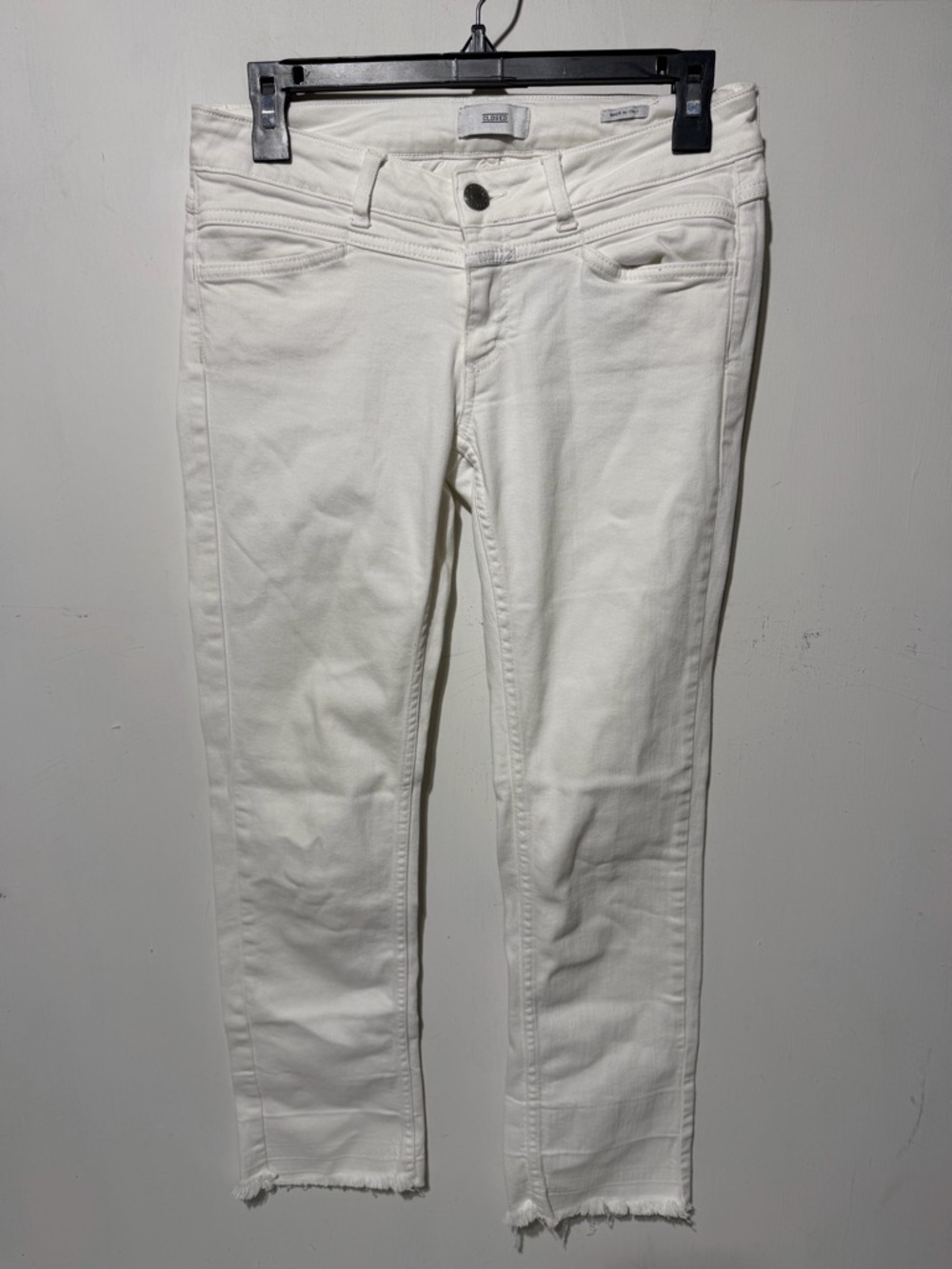 Closed Starlet 1911 White Skinny Straight Jeans Italy Candiani 27